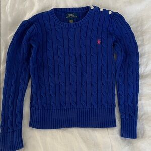 Ralph Lauren Girls Cable Knit Sweater